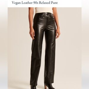 ABERCROMBIE VEGAN LEATHER PANTS